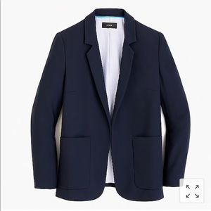 NWT. J. Crew Open Front Blazer. Navy. Size 6.